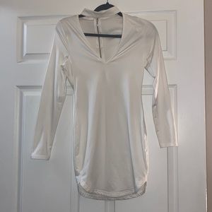 White Choker Bodycon Dress